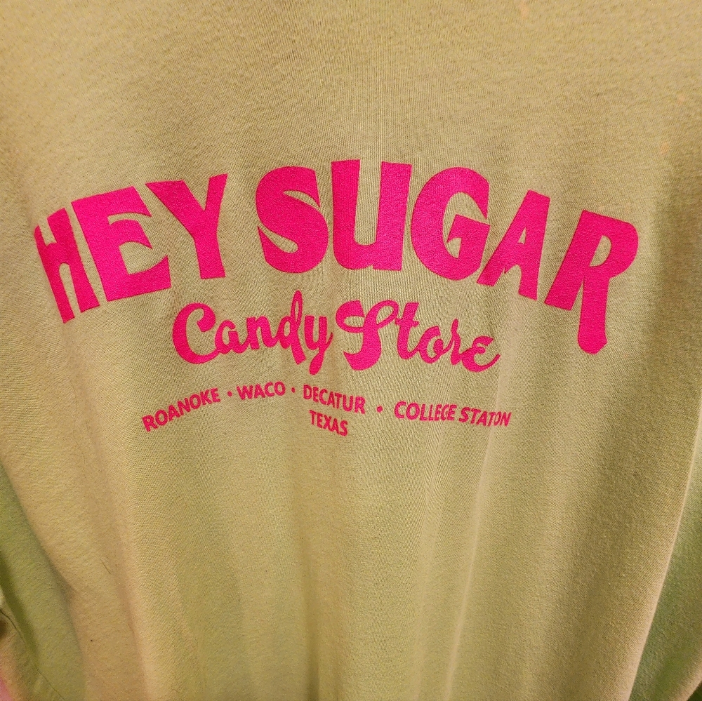 Hey Sugar lime green shirt
